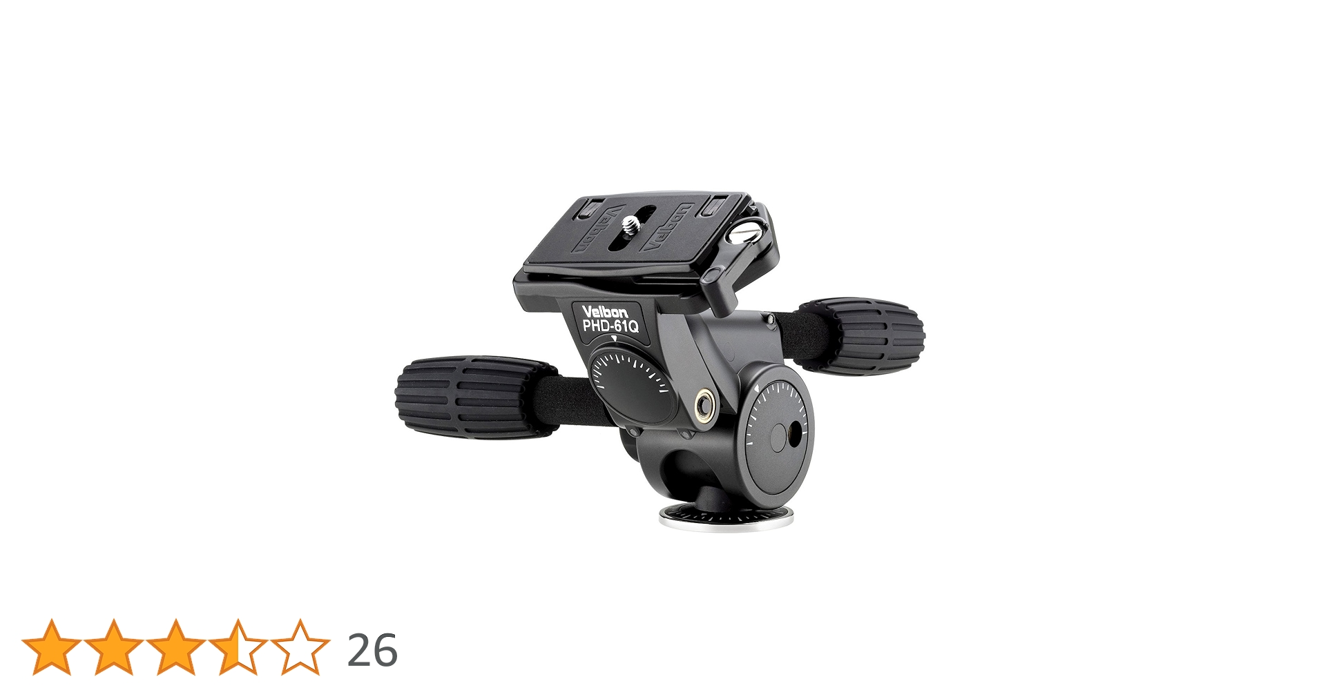 Velbon 3Way雲台 PHD-61Q 中型 底面径53mm コマ止め方式 クイックシュー対応 マグネシウム製 470423 bme6fzu Amazon | ベルボン Velbon 3Way雲台 PHD-61Q 中型 底面径53mm